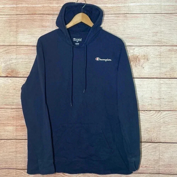 Champion Authentic | Athleticwear Navy Large Sports Hoodie - Picture 1 of 8